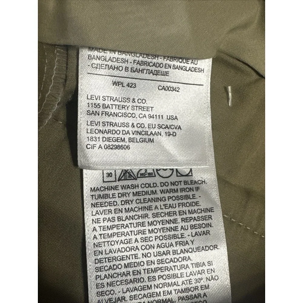 DOCKERS SIGNATURE Khaki Slim Pants Flex Waistband Wrinkle Free Khaki 28x30 #J61